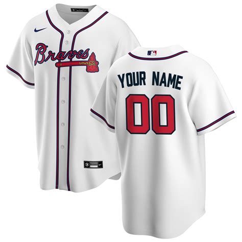 women's atlanta braves nike white home replica custom jersey|Women's Atlanta Braves Nike White Home Replica Custom Jersey.